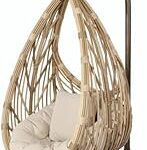 Hamac nid d'oiseau en rotin yulan chaise suspendue hamac suspendu pour patio