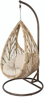 Hamac nid d'oiseau en rotin yulan chaise suspendue hamac suspendu pour patio