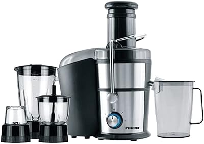 Robot culinaire 4 en 1 nikai 800 w - mélangeur avec 2 réglages