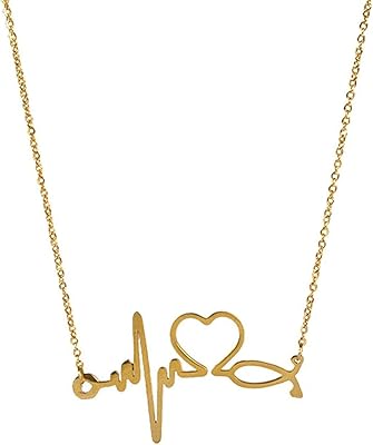 Collier chaîne de battement de coeur ecg. DIAYTAR COTE D'IVOIRE est le leader du commerce en ligne en Côte d'Ivoire, avec une large gamme de produits et des prix compétitifs. La boutique en ligne propose des produits allant des produits alimentaires aux accessoires de maison, en passant par les produits de beauté et les vêtements. Les clients peuvent acheter en ligne avec confiance, grâce à la sécurité et à la fiabilité de la boutique.