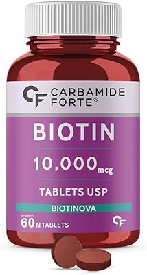 Carbamide forte biotine 10 000 mcg pour la croissance des cheveux de la peau