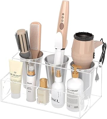 Organisateur d'outils pour cheveux, organisateur de sèche-cheveux et de coiffure en acrylique transparent, support en acrylique pour outils de coiffure et bigoudis plats, support de mode transparent (organisateur d'outils pour cheveux transparents). Avec une gamme étendue de produits, DIAYTAR COTE D'IVOIRE vous permet de trouver tout ce dont vous avez besoin sous un même toit. Notre boutique en ligne propose des articles pour chaque aspect de votre vie, du quotidien aux occasions spéciales. Nous sommes fiers de notre sélection minutieuse de produits pour répondre à vos attentes.