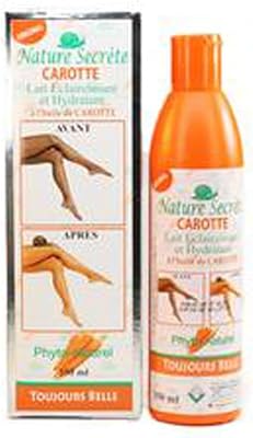 Lait corporel éclaircissant nature secrete carotte (350 ml, carotte). La boutique en ligne DIAYTAR COTE D'IVOIRE mise sur l'innovation et la qualité pour proposer aux clients une expérience d'achat exceptionnelle. Elle propose régulièrement des promotions et des offres spéciales pour rendre les achats encore plus attractifs. Avec sa plateforme utilisateur-friendly, DIAYTAR COTE D'IVOIRE facilite la navigation et la recherche de produits.