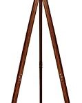 Lampadaire trépied en bois, lampe sur pied au design moderne pour salon, chambre