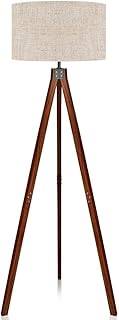 Lampadaire trépied en bois, lampe sur pied au design moderne pour salon, chambre à coucher, bureau, abat-jour en lin avec pied de lampe e26. DIAYTAR COTE D'IVOIRE est votre partenaire idéal pour vos achats en ligne en Côte d'Ivoire. Nous vous offrons une gamme complète de produits allant de l'électronique à la mode en passant par les articles pour la maison. Nous nous efforçons de rendre votre expérience d'achat en ligne aussi agréable et pratique que possible.