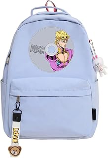 Jojo's bizarre adventure giorno giovanna cartables imprimés pour garçons et filles, sac