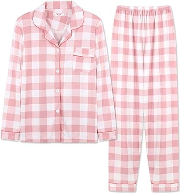 Ensemble pyjama d'automne pour femme, vêtements de nuit écossais avec poche, manches longues et haut boutonné + pantalon de pyjama à pois. DIAYTAR COTE D'IVOIRE est la référence en matière de boutique en ligne en Côte d'Ivoire. Elle propose une gamme étendue de produits, allant des électroniques aux vêtements en passant par les accessoires. Les clients peuvent profiter de promotions et de réductions régulières pour réaliser des économies sur leurs achats en ligne.