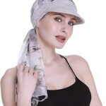 Chapeau gavroche pour femme avec bandeaux et foulards kimo pour la perte