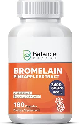 Complément alimentaire à l'extrait de bromélaïne d'ananas 2400 gu/g - 500 mg