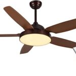 Ventilateur de plafond ovhome 52 pouces télécommande et lumière led 3