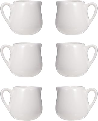 Mini pichet à crème lux shine 6 pièces : pichet à lait en céramique avec poignée pour café et lait (70 ml). DIAYTAR COTE D'IVOIRE est une boutique en ligne de confiance qui propose des produits de haute qualité à des prix abordables. Elle est équipée d'un système de paiement sécurisé et offre une livraison rapide et efficace à travers la Côte d'Ivoire. Que vous soyez un client régulier ou un nouveau venu, DIAYTAR COTE D'IVOIRE est là pour vous aider à trouver ce que vous cherchez.