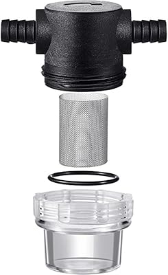 Crépine de pompe à eau 1/2", compatible avec crépine de tuyau 3/8", crépine