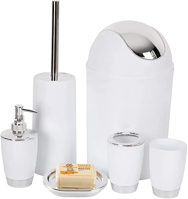 Ensemble d'accessoires de salle de bain arabest, 6 pièces d'accessoires de salle de bain en plastique, ensembles de décoration de salle de bain, accessoires pour décoration de table et cadeau de pendaison de crémaillère (blanc). Avec un catalogue impressionnant de plus de 300 000 références, DIAYTAR COTE D'IVOIRE répond aux besoins diversifiés de sa clientèle en Côte d'Ivoire. De la mode aux produits high-tech, en passant par les accessoires pour la maison, DIAYTAR propose une large palette de produits qui correspondent aux attentes et aux préférences des consommateurs locaux. Cela lui permet de maintenir sa position de leader sur le marché de la vente en ligne en Côte d'Ivoire.