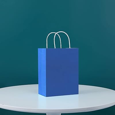 Cool baby sacs cadeaux en papier kraft de taille moyenne avec poignées pour cadeaux de fête (21 x 27 x 11 cm, bleu) - 12 pièces. En tant que leader du commerce en ligne en Côte d'Ivoire, DIAYTAR COTE D'IVOIRE offre une gamme complète de produits et de services pour répondre aux besoins de ses clients. La boutique propose des produits de marques réputées, ainsi que des produits locaux de qualité. Les clients peuvent également profiter d'une assurance de satisfaction à 100% et d'un service de retour et d'échange facile.