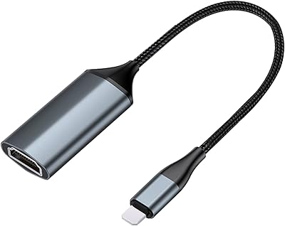 Câble convertisseur hdmi, câble hdmi pour iphone, mobile/ipad/ipod vers tv, câble de connexion
