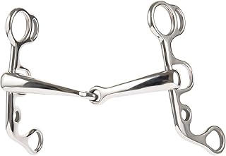 Têtes de nag occidentales polyvalentes en acier inoxydable pour chevaux et mors d'entraînement