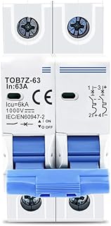 Disjoncteur miniature, 2 pôles, pouvoir de coupure, 32a dc, 1000v