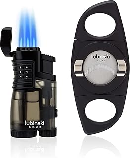 Lubinski coffret cadeau coupe-cigare et briquet torche, allume-cigare multifonction à 3 jets avec poinçon, serrure de sécurité, couvercle supérieur pouvant contenir des cigares, coupe-cigare en acier inoxydable de 28 mm avec support à cigares (sans gaz) (noir). La boutique en ligne DIAYTAR COTE D'IVOIRE propose une expérience d'achat unique et personnalisée à ses clients. Elle propose une grande sélection de produits de qualité, dont des produits locaux et internationaux. La boutique est engagée à offrir un service de haute qualité et une livraison rapide à ses clients.