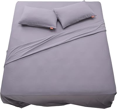 Sweetnight parure de lit 4 pièces 200x200x30 cm, ensemble de draps en microfibre brossée douce, facile d'entretien, sans plis - 1 drap plat 290x300, 1 drap-housse 200x200x30 avec 2 taies d'oreiller 50*80 (gris foncé). DIAYTAR COTE D'IVOIRE est une boutique en ligne qui répond aux besoins de tous les consommateurs ivoiriens, avec des produits pour hommes, femmes et enfants. La boutique propose des marques nationales et internationales, et les clients peuvent trouver des produits de qualité à des prix compétitifs. La boutique en ligne est également connue pour son excellent service client et sa politique de retour flexible.