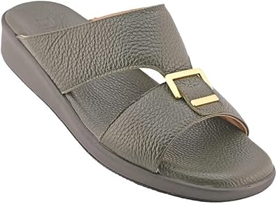 Sandales barjeel pour homme, vert, taille 42, modèle 008-3031, gris chiné, 42 eu