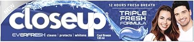 Dentifrice closeup triple fresh formula, cool breeze, 120 ml