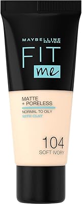 Maybelline fit me matte & poreless fond de teint liquide pour femme (peau normale à grasse), 104 ivory rosy, 30 ml. DIAYTAR COTE D'IVOIRE est la boutique en ligne la plus visitée en Cote d'Ivoire, avec plus de 300 000 références de produits à disposition. Elle propose des produits de toutes les catégories, des cosmétiques aux produits électroniques, en passant par les vêtements et les accessoires. Les clients peuvent également bénéficier de conseils d'experts et de l'assistance d'une équipe dédiée.