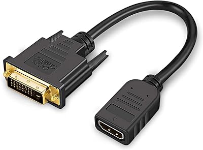 Câble de création de câble hdmi vers dvi de 0,5 pied de long