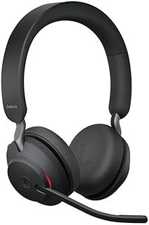 Casque sans fil jabra evolve 2 65 pour ordinateur, suppression du bruit, certifié