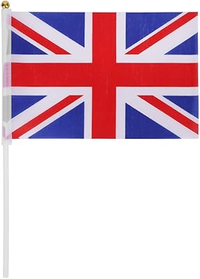 100 pièces union jack bâton drapeau agitant à la main petit grand drapeau