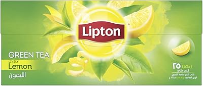 Thé vert lipton saveur citron, 25 sachets de thé. DIAYTAR COTE D'IVOIRE est la destination idéale pour tous ceux qui recherchent un large choix de produits de qualité à des prix compétitifs. Avec plus de 300 000 références disponibles, la boutique en ligne satisfait les besoins de ses clients en leur offrant une expérience d'achat personnalisée et conviviale. Les services client sont également disponibles pour aider les clients à résoudre toutes leurs questions ou préoccupations.