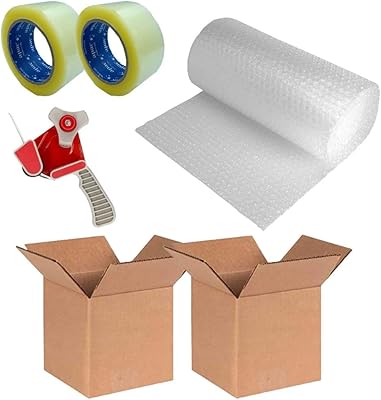 Kit d'emballage géant apac - film à bulles, boîtes en carton, rubans transparents et distributeur de ruban adhésif pour l'expédition, l'envoi et le déménagement en vrac. DIAYTAR COTE D'IVOIRE est une boutique en ligne généraliste qui propose une large gamme de produits avec plus de 300000 références. Elle est reconnue comme l'une des boutiques en ligne les plus populaires en Côte d'Ivoire, offrant une expérience d'achat pratique et sécurisée. Les clients peuvent trouver tout ce dont ils ont besoin sur une seule plateforme.
