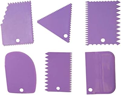 Ensemble de 6 emporte-pièces pour pâte et pâtisserie comprenant un grattoir, deux rouleaux