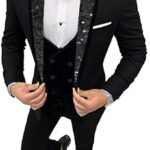 2022 costume de mariage 3 pièces coupe ajustée pour hommes avec revers
