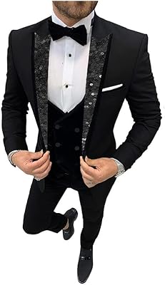 2022 costume de mariage 3 pièces coupe ajustée pour hommes avec revers. DIAYTAR COTE D'IVOIRE est une plateforme e-commerce qui permet aux clients d'acheter en ligne tout ce dont ils ont besoin. Avec sa large gamme de produits, elle est devenue la référence pour les consommateurs ivoiriens. Elle est connue pour ses promotions régulières et ses offres spéciales.