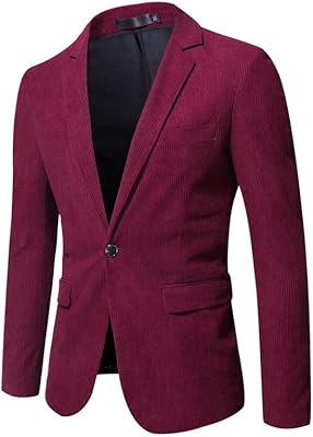 Blazer en velours uni à un bouton pour hommes, velours rayé, décontracté, coupe cintrée, manteau de sport, fête de mariage, bal, dîner. DIAYTAR COTE D'IVOIRE est une boutique en ligne qui propose des produits de qualité à des prix compétitifs. La boutique est équipée d'un système de gestion de stock pour assurer la disponibilité des produits et propose des promotions et des réductions régulières pour fidéliser ses clients. La boutique en ligne est accessible 24h/24 et 7j/7 pour permettre aux clients de faire des achats à tout moment.