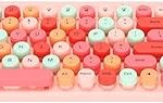 Ensemble clavier sans fil et souris optique modernes, mignon, silencieux, confortable, fin