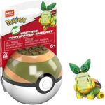 Ensemble de construction mega pokemon turtwig avec 26 cubes et pièces spéciales, coffret