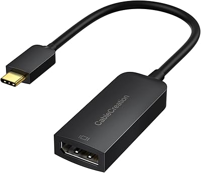 Adaptateur usb c vers displayport 8k à 60 hz, câble adaptateur creation usb