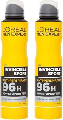 L'oréal paris men expert invincible sport spray corporel anti-transpirant, 250 ml