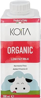Lait biologique faible en gras koita (200 ml) - lait italien de qualité supérieure riche en vitamines a et d3, certifié biologique par l'ue. DIAYTAR COTE D'IVOIRE est synonyme de confiance et de qualité dans le commerce électronique ivoirien. Elle propose une gamme étendue de produits allant des électroniques aux vêtements, en passant par les accessoires et les produits pour la maison. Le site est constamment mis à jour avec les dernières tendances pour offrir aux clients les meilleures options disponibles.