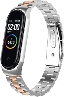 Bracelet de montre en métal o ozone compatible avec xiaomi mi band 6