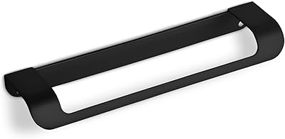 Poignées de meubles junker design lysa ba 160 mm noir mat pour tiroirs