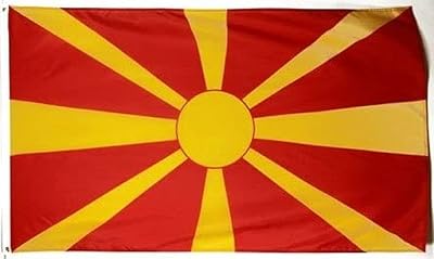 Drapeau de la macédoine du nord