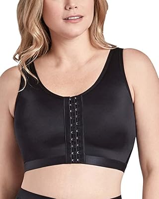 Soutien-gorge de sport post-chirurgical confortable pour femme avec fermeture sur le devant