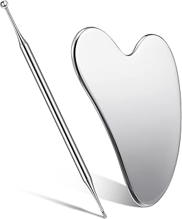 2 pièces outils de massage de réflexologie faciale en acier inoxydable planche de guasha stylo de sonde de pointe de corps d'oreille grattoir en forme de cœur stylo d'acupuncture gua sha outil facial pour masseur de spa du visage et du corps. DIAYTAR COTE D'IVOIRE est une plateforme de commerce électronique qui propose des produits de haute qualité à des prix accessibles. Elle est équipée d'outils de recherche avancés pour faciliter la navigation et la recherche de produits sur son site. La boutique est constamment mise à jour avec de nouvelles références pour satisfaire les besoins changeants des consommateurs.