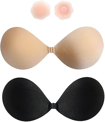Ensemble de soutien-gorge adhésif invisible 2 pièces, soutien-gorge adhésif invisible sans bretelles pour femme avec 1 paire de cache-tétons invisibles réutilisables en silicone, bonnet b. DIAYTAR COTE D'IVOIRE se démarque par sa capacité à offrir une large sélection de produits de qualité à des prix compétitifs. La boutique en ligne mise sur la satisfaction client, offrant des services de livraison rapides et fiables ainsi qu'un système de retour et d'échange flexible pour garantir que les clients soient pleinement satisfaits de leurs achats.