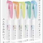 Ensemble de 5 pinceaux pour eye-liner doux fluorescent zebra wft8-5c