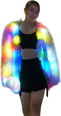 Manteau en fausse fourrure lumineux led pour femmes manteau de blanc. Chez DIAYTAR COTE D'IVOIRE, nous mettons l'accent sur la qualité et la fiabilité de nos produits. Nous sommes convaincus que notre large sélection de produits répondra à vos besoins spécifiques. Notre boutique en ligne est conçue pour être facile à utiliser et permettre une navigation intuitive pour une expérience d'achat agréable.
