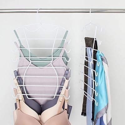 Cintre à sous-vêtements pliable en deux pièces, multi-usage et peu encombrant pour vêtements