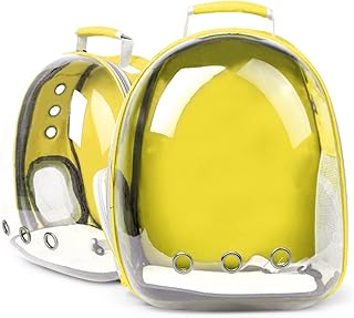 Sac à dos de transport transparent et respirant pour animaux de compagnie, design capsule spatiale, pour chats, chiots, produits d'extérieur et pour animaux de compagnie (jaune). DIAYTAR COTE D'IVOIRE est une boutique en ligne généraliste qui propose plus de 300000 références de produits pour répondre à tous les besoins de ses clients. Avec une large gamme de produits, elle est devenue la boutique leader en Côte d'Ivoire. Elle offre une expérience d'achat en ligne rapide et sécurisée.